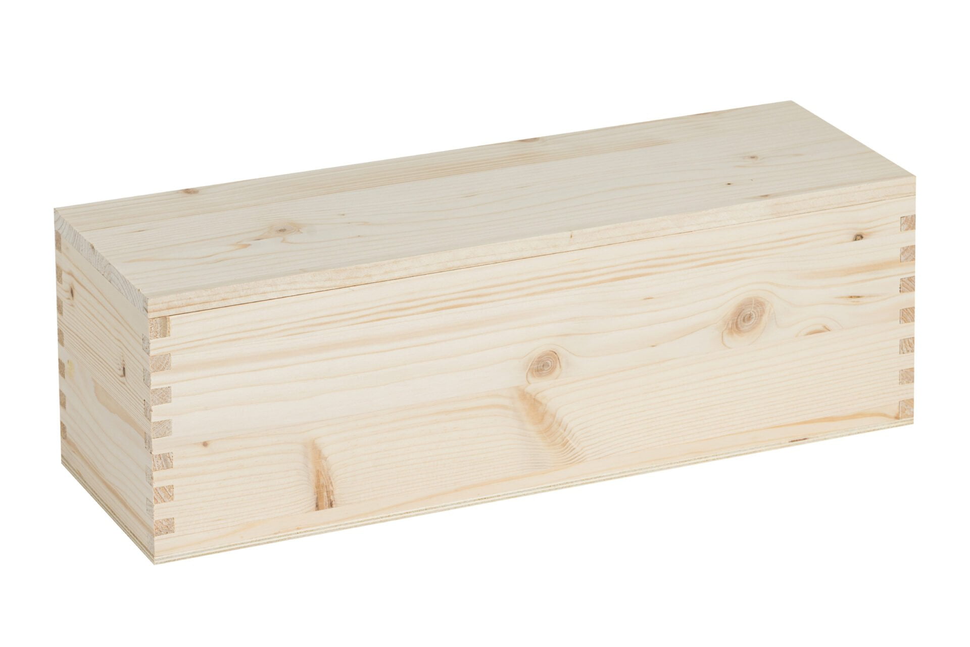 Coffret en bois pour 1 bouteille de 1500 ml de vin mousseux - Dimensions intérieures : 40,1X12,1X12,1