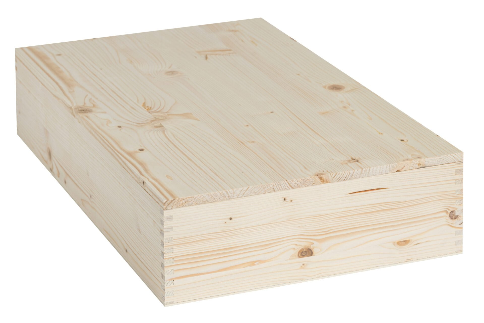 Coffret en bois pour 6 bouteilles de 750 ml de vin mousseux - Dimensions intérieures : 56.6X34.1X10.6