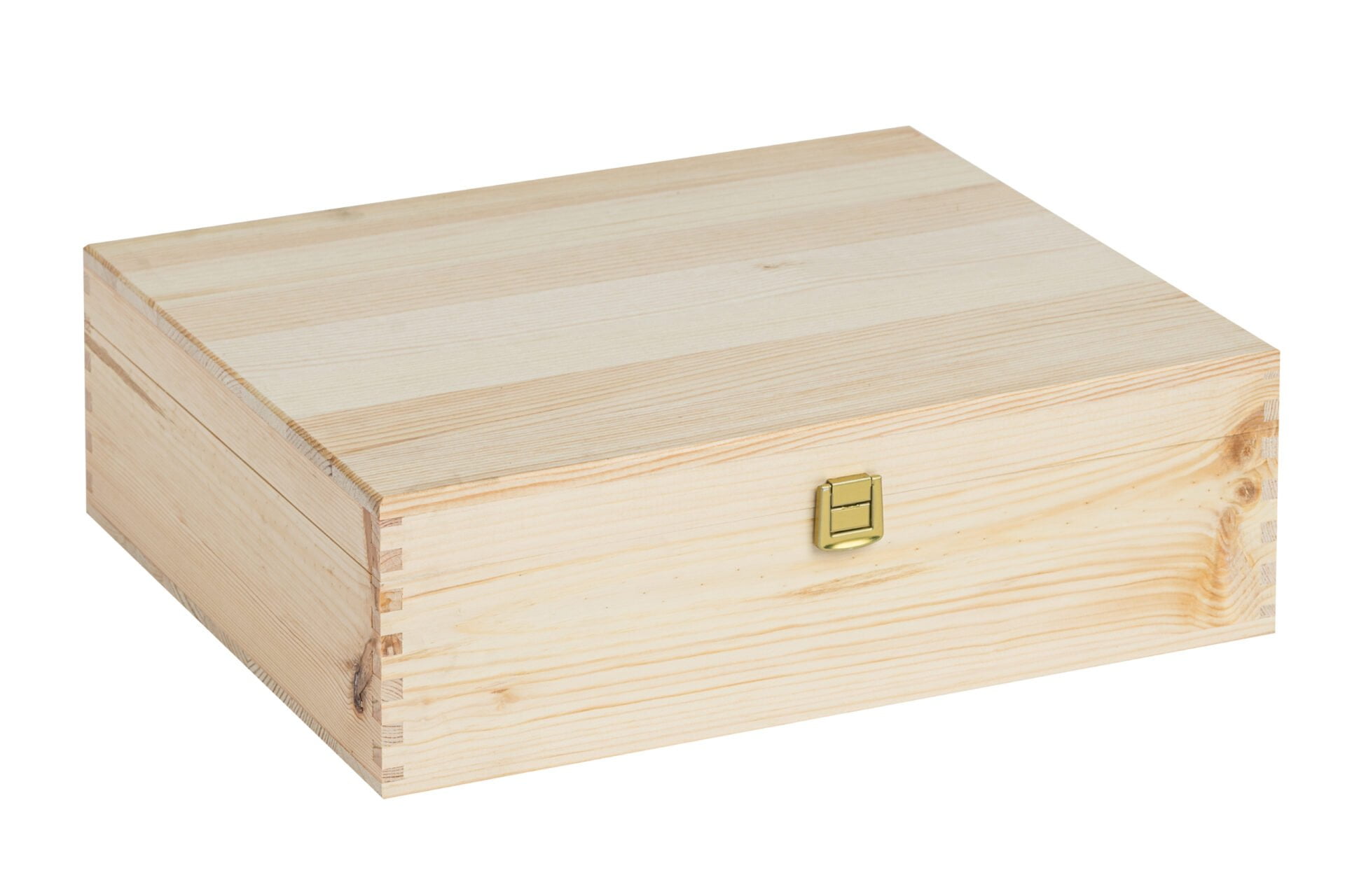 Holzkiste mit Kartoneinlagen für 3 x 750 ml Flaschen Wein - Innenmaße: 33,9X28,1X9,3