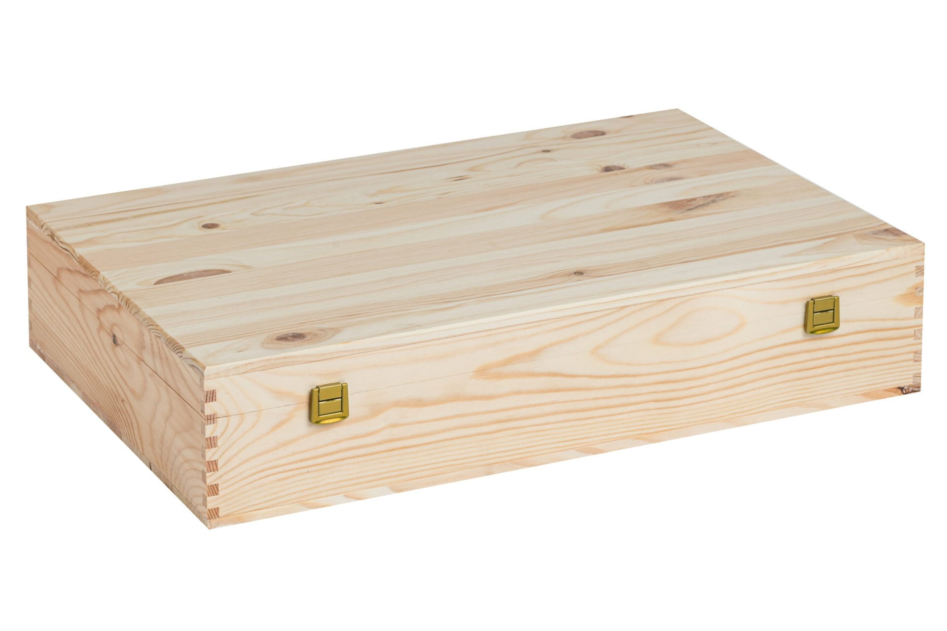 Holzkiste mit Kartoneinlagen für 6 x 750 ml Flaschen Wein - Innenmaße: 51,6X33,7X9,3