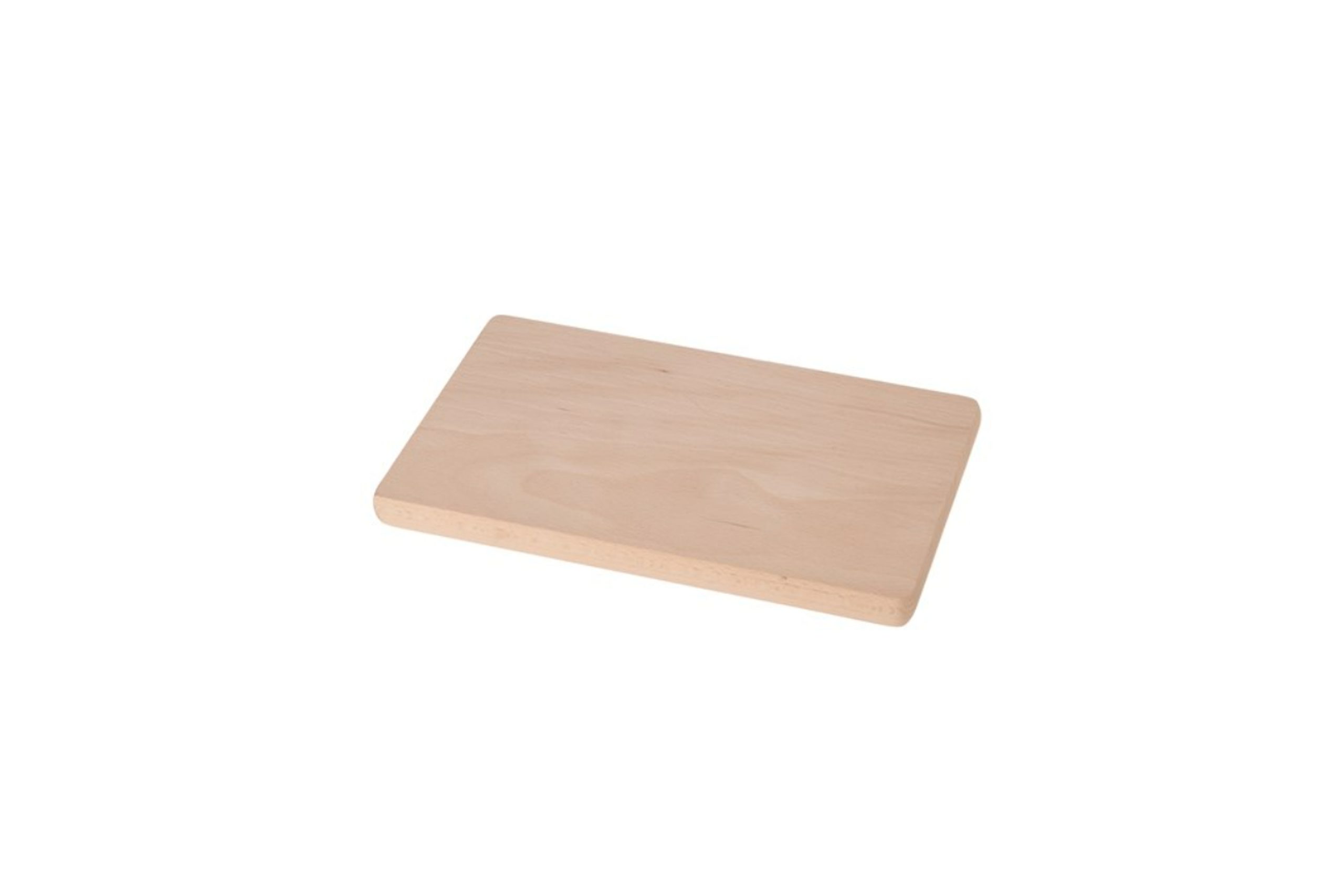 Tagliere in legno di faggio rettangolare tipo piatto per cicchetti da 24x14,5x1,5